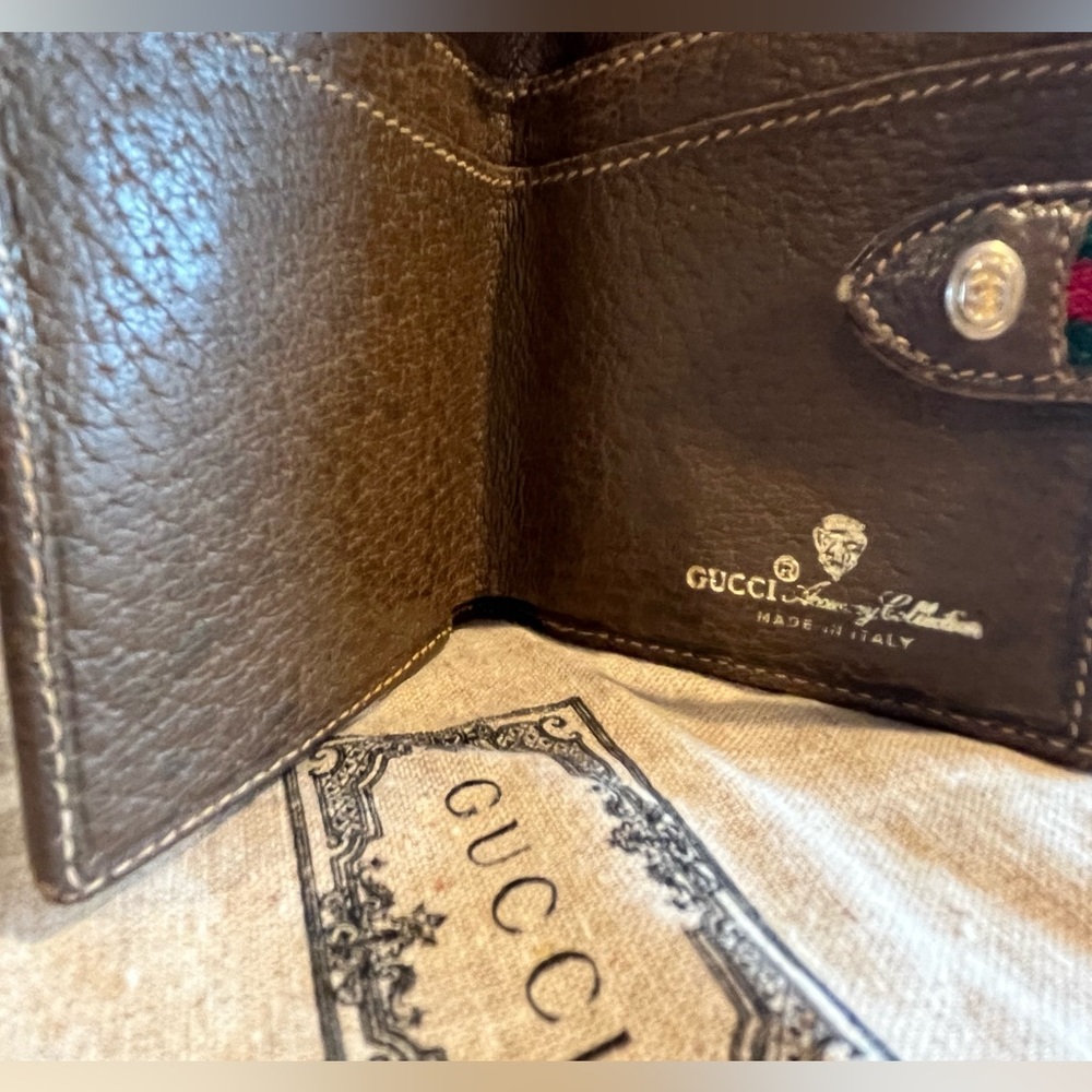 Gucci - Wallet - Vintage GG Logo Supreme Monogram Limited Edition Sherry Line - Picture 9 of 16